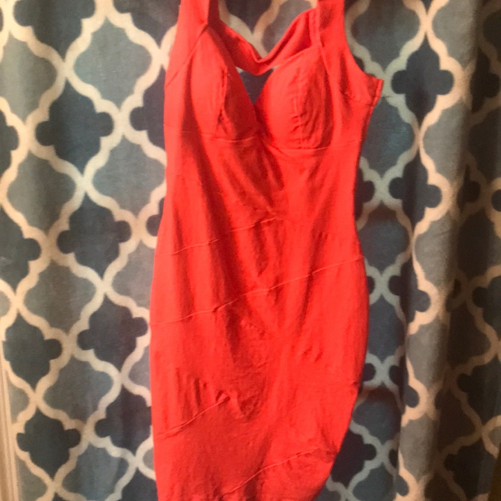 Coral dress